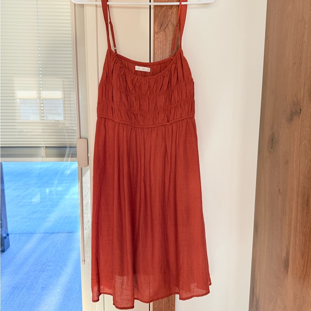 BE COOL Rust Midi Dress